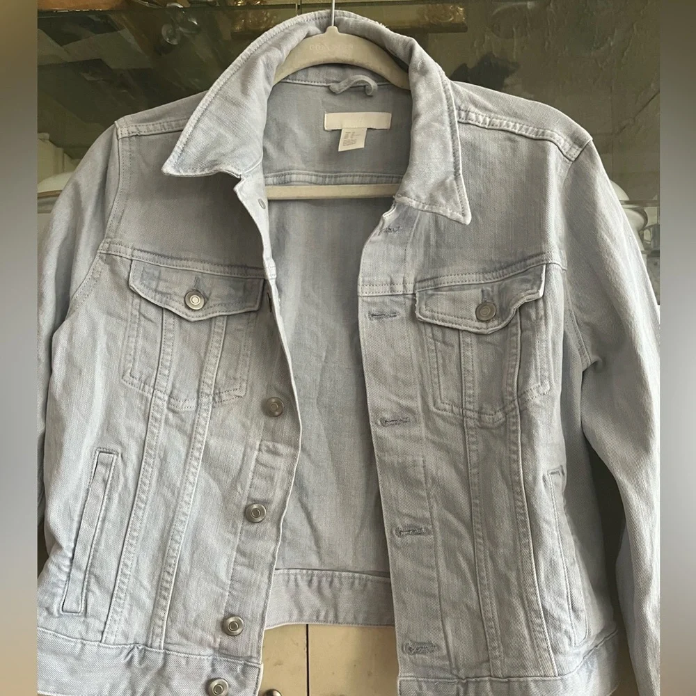 H&M 4 Pockets light blue Jacket size 10